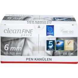 CLEANFINE penta Pen Kanüle 31 G 6 mm 100 St.