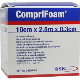 Ein aktuelles Angebot für COMPRIFOAM 0,3 cmx10 cmx2,5 m Rolle 1 St Binden Verbandsmaterial - jetzt kaufen, Marke BSN medical GmbH.