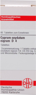 CUPRUM OXYDATUM nigrum D 4 Tabletten 80 St