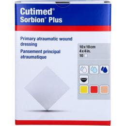 CUTIMED Sorbion Plus Wundauflage 10x10 cm 10 St.