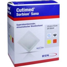 CUTIMED Sorbion SANA Wundauflage 12x12 cm 24 St.