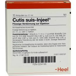 Ein aktuelles Angebot für CUTIS suis Injeel Ampullen 10 St Ampullen Naturheilkunde & Homöopathie - jetzt kaufen, Marke Biologische Heilmittel Heel GmbH.