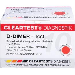 D-DIMER Cleartest Vollblut TVT LE DIC 10 St.