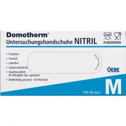 Ein aktuelles Angebot für DOMOTHERM Unt.Handschuhe Nitril unste.pf M blau 100 St Handschuhe  - jetzt kaufen, Marke Uebe Medical GmbH.