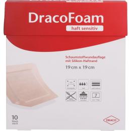 DRACOFOAM Haft sensitiv Schaumst.Wund.19x19 cm 10 St.