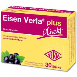 Ein aktuelles Angebot für EISEN VERLA plus direkt Sticks 30 St Granulat Multivitamine & Mineralstoffe - jetzt kaufen, Marke Verla-Pharm Arzneimittel GmbH & Co. KG.
