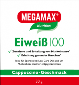 EIWEISS 100 Cappuccino Megamax Pulver 30 g