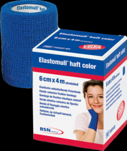 ELASTOMULL haft color 8 cmx20 m Fixierb.blau 1 St