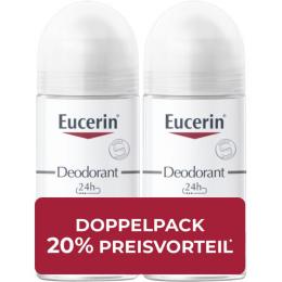 EUCERIN Deodorant Roll-on 24 h Doppelpack 100 ml