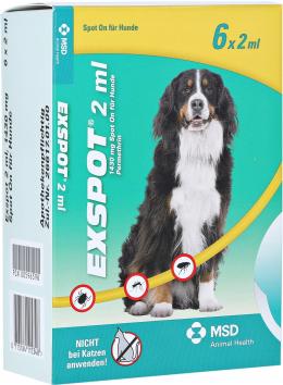 EXSPOT Lösung f.Hunde 6 X 2 ml Lösung