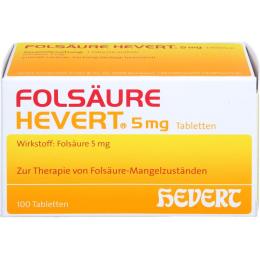 FOLSÄURE HEVERT 5 mg Tabletten 100 St.