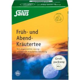 FRÜH- UND ABEND-Kräutertee Bio Salus Filterbeutel 40 St.