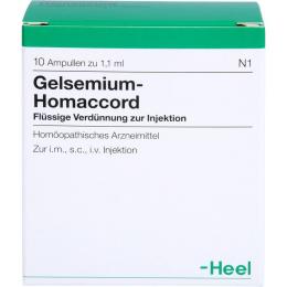 GELSEMIUM HOMACCORD Ampullen 10 St.