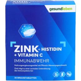 GESUND LEBEN Zink+Histidin+Vit.C Brausetabletten 30 St.