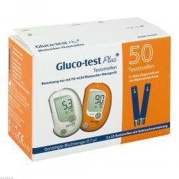 Gluco-test Plus Blutzuckerteststreifen 50 St Teststreifen