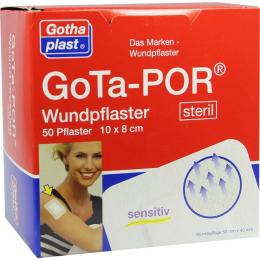 Ein aktuelles Angebot für GoTa-POR Wundpflaster steril 100mmx80mm 50 St Pflaster Verbandsmaterial - jetzt kaufen, Marke Gothaplast Verbandpflasterfabrik GmbH.