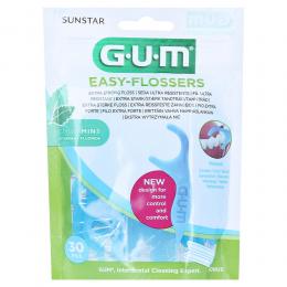 GUM Easy-Flossers Zahnseidesti.gew.mint+Reise-Et. 30 St ohne
