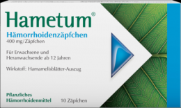 HAMETUM Hmorrhoiden Zpfchen 10 St