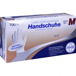 HANDSCHUHE Einmal Latex gepudert M 100 St Handschuhe