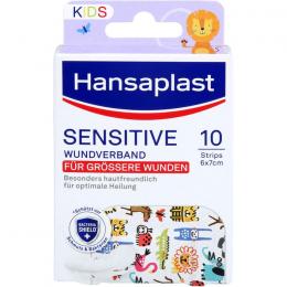 HANSAPLAST Kids Pflasterstrips sensitive 6x7 cm 10 St.
