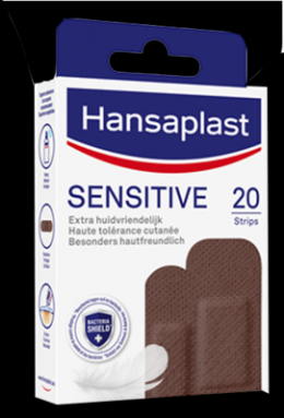 HANSAPLAST Sensitive Pflasterstrips hautton dark 20 St