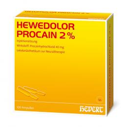 Ein aktuelles Angebot für HEWEDOLOR PROCAIN 2% 100 St Ampullen Naturheilmittel - jetzt kaufen, Marke Hevert-Arzneimittel Gmbh & Co. Kg.