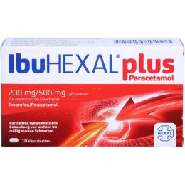 IBUHEXAL plus Paracetamol 200 mg/500 mg Filmtabl. 10 St.