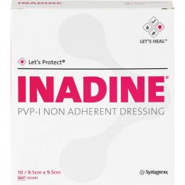 INADINE Salbengaze m. PVP Iod. 9,5x9,5cm 10 St.