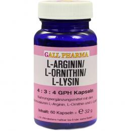 L-ARGININ/L-ORNITHIN/L-Lysin 4:3:4 GPH Kapseln 60 St Kapseln