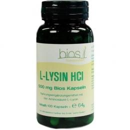 L-LYSIN HCL 500 mg Bios Kapseln 100 St.