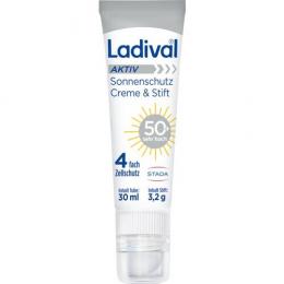 LADIVAL Aktiv Sonnenschutz Creme & Stift LSF 50+ 30 ml