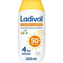 LADIVAL empfindliche Kinderhaut Milch LSF 50+ 200 ml