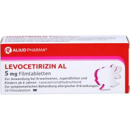 LEVOCETIRIZIN AL 5 mg Filmtabletten 20 St.