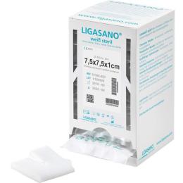 LIGASANO weiß Schlitzkompresse 1x7,5x7,5 cm steril 20 St.