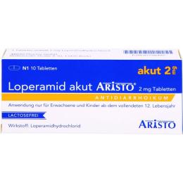 LOPERAMID akut Aristo 2 mg Tabletten 10 St.