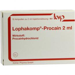 Ein aktuelles Angebot für LOPHAKOMP Procain 2 ml Injektionslösung 10 X 2 ml Injektionslösung Multivitamine & Mineralstoffe - jetzt kaufen, Marke Köhler Pharma GmbH.