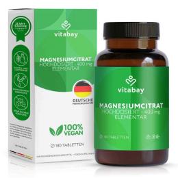 MAGNESIUMCITRAT 200 mg vegan hochdosiert Tabletten 180 St.