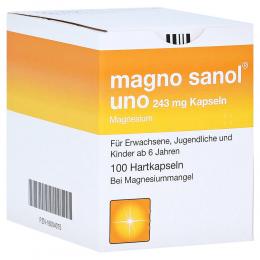 MAGNO SANOL uno 243 mg Kapseln 100 St Hartkapseln