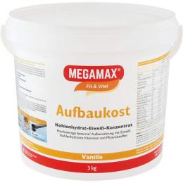 MEGAMAX Aufbaukost Vanille Pulver 3 kg
