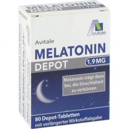 MELATONIN 1,9 mg Depot Tabletten 80 St.