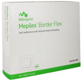 MEPILEX Border Flex Schaumverb.haft.15x15 cm 10 St Verband