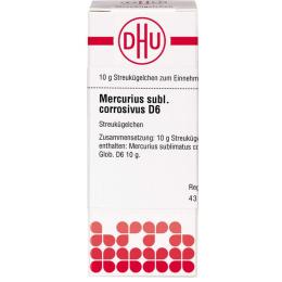 MERCURIUS SUBLIMATUS corrosivus D 6 Globuli 10 g