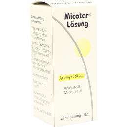 Ein aktuelles Angebot für Micotar Lösung 20 ml Lösung Hautpilz & Nagelpilz - jetzt kaufen, Marke Dermapharm AG Arzneimittel.