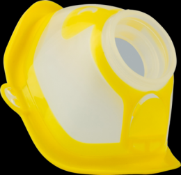 MICRODROP RF7 Maske Kind gelb transparent 1 St