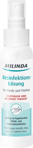 Ein aktuelles Angebot für MILINDA Hände- und Flächen Desinfektions-Lösung 120 ml Lösung Nahrungsergänzungsmittel - jetzt kaufen, Marke Dr. Theiss Naturwaren GmbH.
