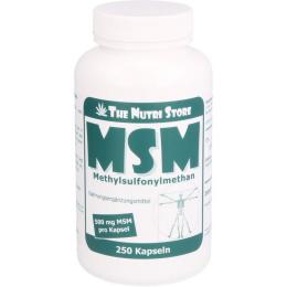 MSM 500 mg Methylsulfonylmethan Kapseln 250 St.