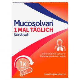 MUCOSOLVAN 1mal täglich Retardkapseln 20 St Retard-Kapseln