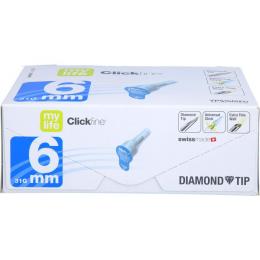 MYLIFE Clickfine Pen-Nadeln 6 mm 31 G Diamond Tip 100 St.