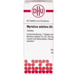 MYRISTICA SEBIFERA D 3 Tabletten 80 St.