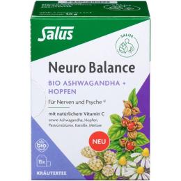 NEURO BALANCE Bio Ashwagandha+Hopfen Tee Salus 15 St.